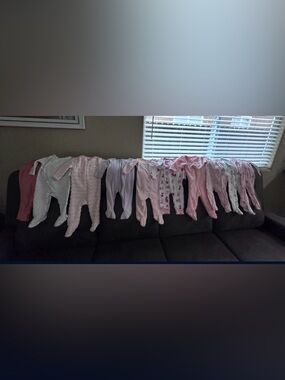 Kids Pink Footed One-Piece Pajamas - Soft All-Day Comfort